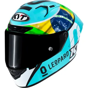 Imagem 3 de Capacete KYT NZ Race Leopard Replic Brasil - Azul