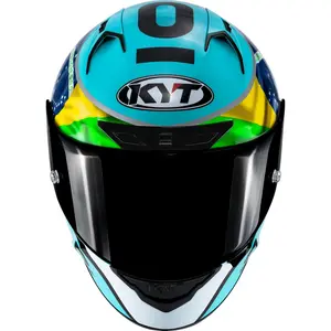 Imagem 5 de Capacete KYT NZ Race Leopard Replic Brasil - Azul
