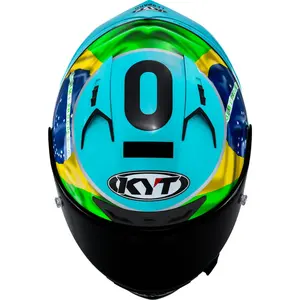 Imagem 6 de Capacete KYT NZ Race Leopard Replic Brasil - Azul