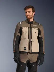 Imagem 3 de Jaqueta Alpinestars Cusco Drystar - Marrom/Preto