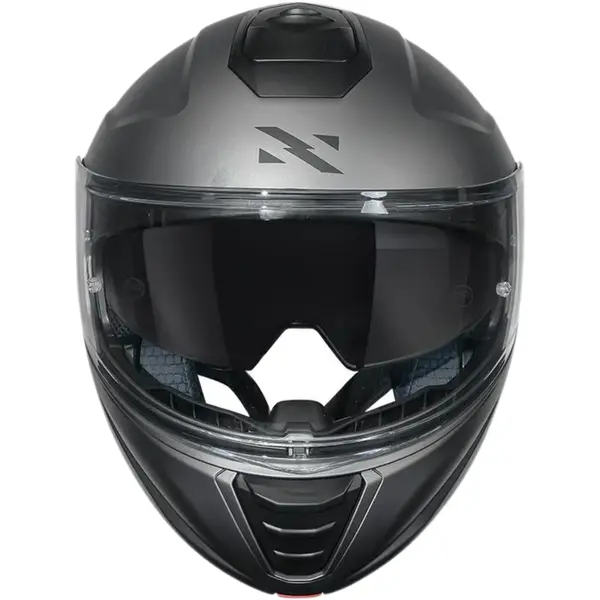 Capacete Norisk Vortex Monocolor - Cinza Fosco (Articulado) - Grid