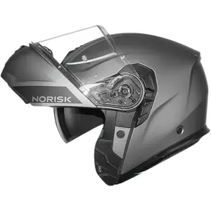 Imagem 3 de Capacete Norisk Vortex Monocolor - Cinza Fosco (Articulado)