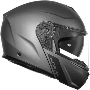 Imagem 2 de Capacete Norisk Vortex Monocolor - Cinza Fosco (Articulado)