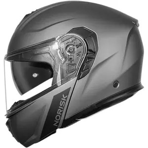 Capacete Norisk Vortex Monocolor - Cinza Fosco (Articulado)