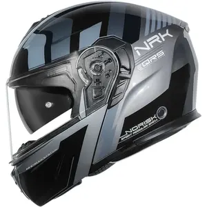Capacete Norisk Vortex Time - Cinza/Preto (Articulado)