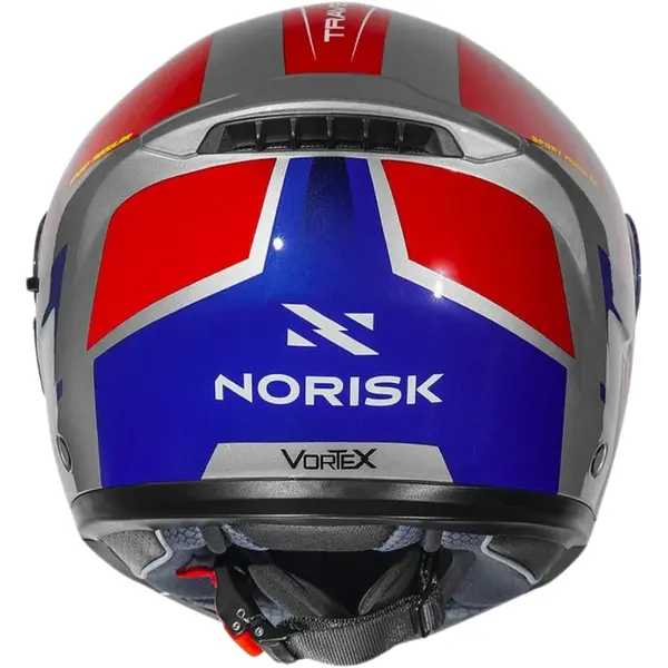 Capacete Norisk Vortex Traveler - Vermelho/Cinza/Azul (Articulado