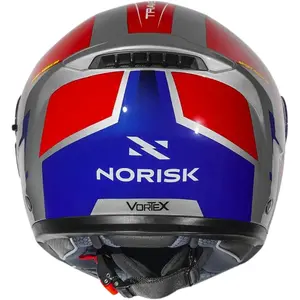 Imagem 6 de Capacete Norisk Vortex Traveler - Vermelho/Cinza/Azul (Articulado)
