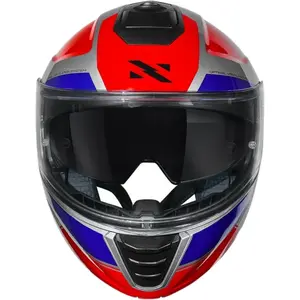 Imagem 5 de Capacete Norisk Vortex Traveler - Vermelho/Cinza/Azul (Articulado)
