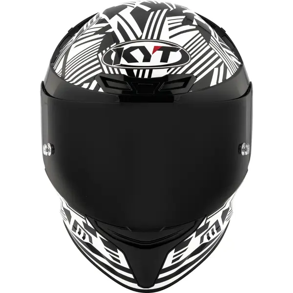 Capacete KYT TT Course Monochrome - Branco/Preto - Grid Motors