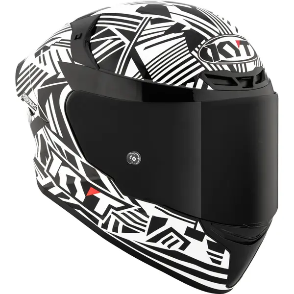 Capacete KYT TT Course Monochrome - Branco/Preto - Grid Motors