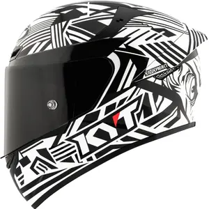 Capacete KYT TT Course Monochrome - Branco/Preto