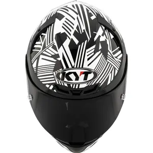 Imagem 3 de Capacete KYT TT Course Monochrome - Branco/Preto