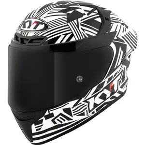 Imagem 4 de Capacete KYT TT Course Monochrome - Branco/Preto