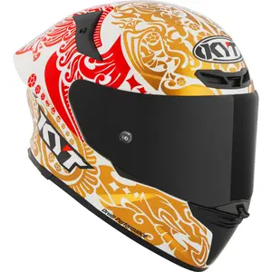 Imagem 5 de Capacete KYT TT Revo Enea Indonesia 2023 - Branco/Dourado