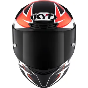 Imagem 3 de Capacete KYT TT Course Vinales Balance - Vermelho/Cinza Chumbo