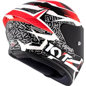 Imagem 8 de Capacete KYT TT Course Vinales Balance - Vermelho/Cinza Chumbo