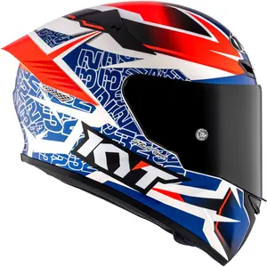 Imagem 2 de Capacete KYT TT Course Vinales Balance - Laranja/Azul