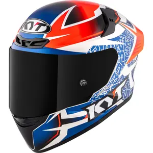 Imagem 3 de Capacete KYT TT Course Vinales Balance - Laranja/Azul