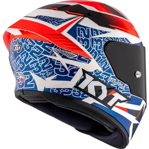 Imagem 7 de Capacete KYT TT Course Vinales Balance - Laranja/Azul