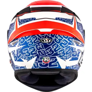 Imagem 8 de Capacete KYT TT Course Vinales Balance - Laranja/Azul