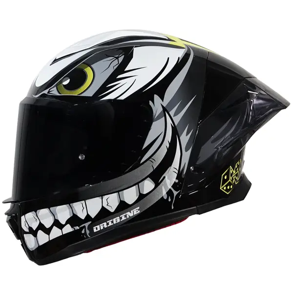 Imagem 1 de Capacete Origine Pista Joker - Preto/Amarelo Fluor