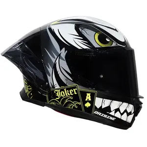 Imagem 3 de Capacete Origine Pista Joker - Preto/Amarelo Fluor