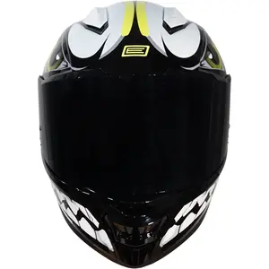 Imagem 4 de Capacete Origine Pista Joker - Preto/Amarelo Fluor