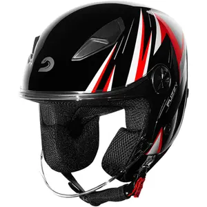 Imagem 4 de Capacete Race Tech Play Fuzzy - Preto (Aberto)