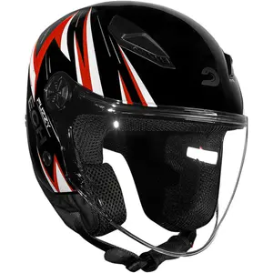 Imagem 5 de Capacete Race Tech Play Fuzzy - Preto (Aberto)