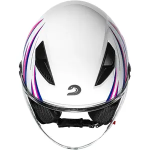 Imagem 4 de Capacete Race Tech Play Fuzzy - Branco (Aberto)