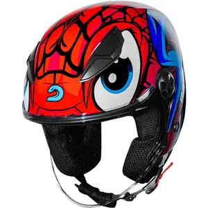Imagem 3 de Capacete Race Tech Play Snake - Vermelho (Aberto)