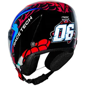 Imagem 7 de Capacete Race Tech Play Snake - Vermelho (Aberto)