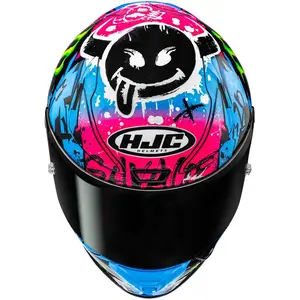 Imagem 4 de Capacete HJC RPHA 1 Fabio Quartararo Le Mans 2024 - Preto/Azul (Tri-Composto)