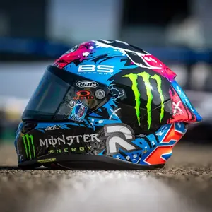 Imagem 9 de Capacete HJC RPHA 1 Fabio Quartararo Le Mans 2024 - Preto/Azul (Tri-Composto)