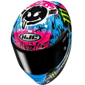 Imagem 2 de Capacete HJC RPHA 1 Fabio Quartararo Le Mans 2024 - Preto/Azul (Tri-Composto)