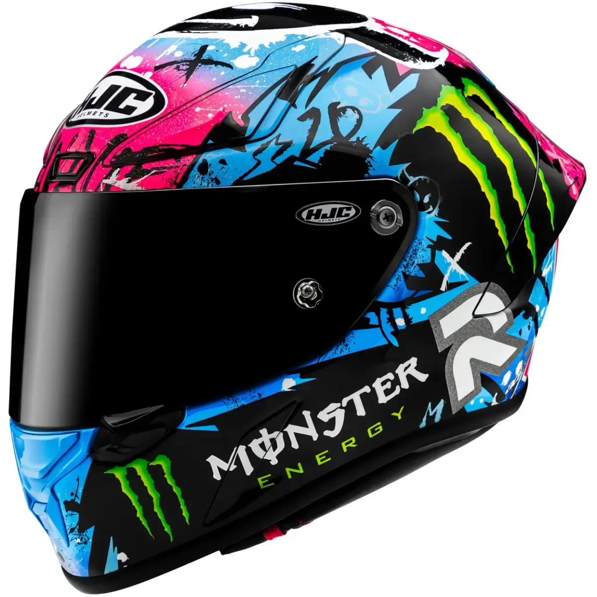 HJC HJH254 RPHA1N クアルタラロ 2024 Capacete HJC RPHA 1 Fabio Quartararo Le Mans 2024 - Preto/Azul