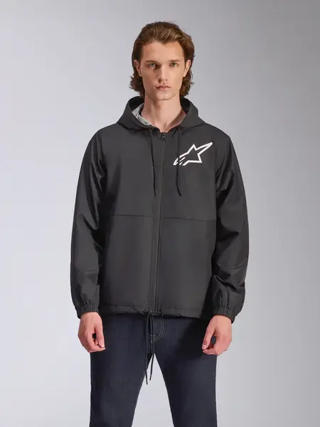 Jaqueta Alpinestars Speeder Chromium Windbreaker - Preto/Branco