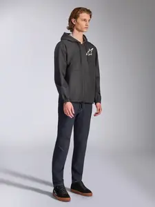 Imagem 4 de Jaqueta Alpinestars Speeder Chromium Windbreaker - Preto/Branco