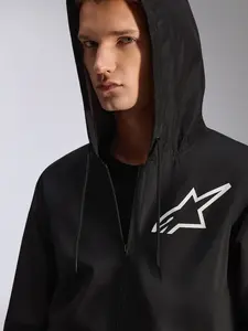 Imagem 8 de Jaqueta Alpinestars Speeder Chromium Windbreaker - Preto/Branco
