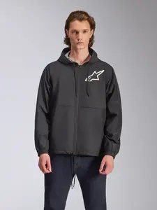 Imagem 3 de Jaqueta Alpinestars Speeder Chromium Windbreaker - Preto/Branco