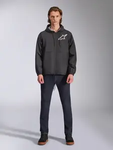 Imagem 7 de Jaqueta Alpinestars Speeder Chromium Windbreaker - Preto/Branco