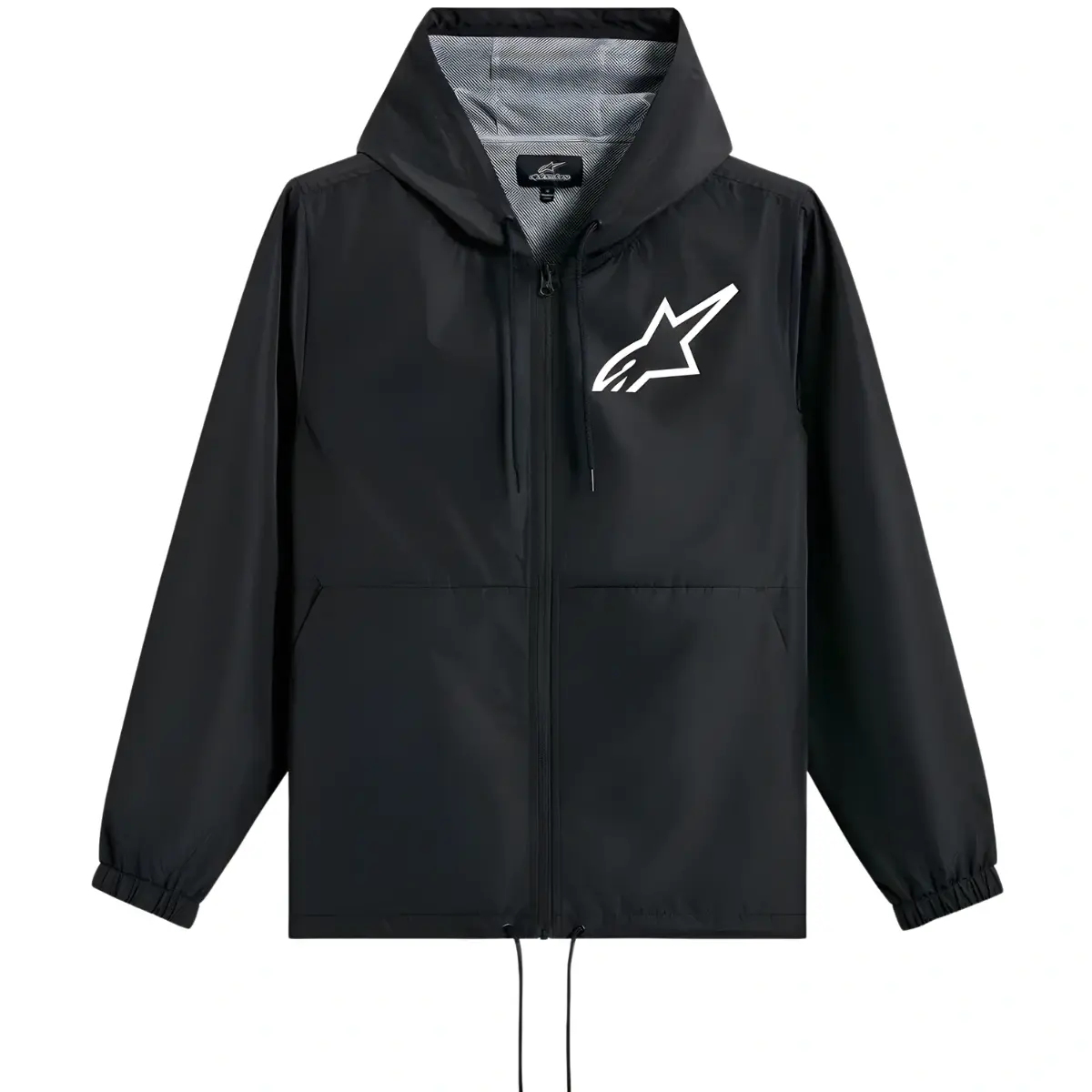 Jaqueta Alpinestars Speeder Chromium Windbreaker - Preto/Branco