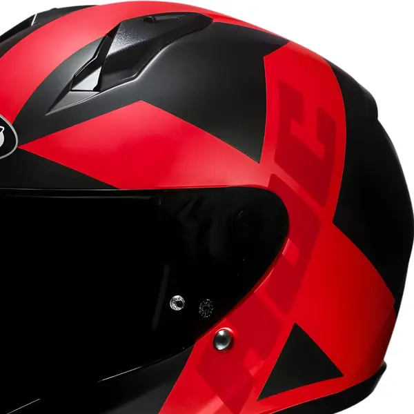 HJC C10 エリー　マットブラック レッド Sサイズ Capacete HJC C10 Tez - Preto/Vermelho - Grid Motors