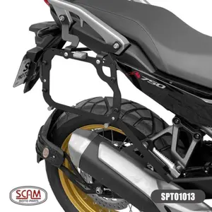 Imagem 3 de Suporte Lateral Scam Honda XL Transalp 750 (apartir de 2026) Preto - SPTO1013
