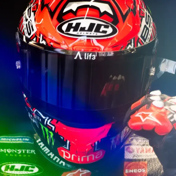 Capacete HJC RPHA 1 Fabio Quartararo - Vermelho/Preto/Branco (Tri