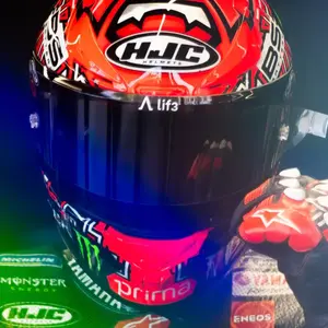 Imagem 11 de Capacete HJC RPHA 1 Fabio Quartararo - Vermelho/Preto/Branco (Tri-Composto)