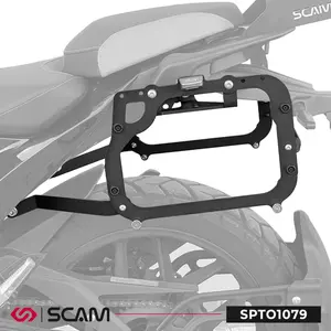 Imagem 1 de Suporte Lateral Scam Shineray Storm 200 (apartir de 2026) Preto - SPTO1079