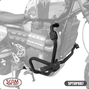 Imagem 1 de Protetor de Motor Scam Triumph Scrambler 1200 XE (apartir de 2019) Preto - SPTOP887