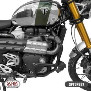 Imagem 3 de Protetor de Motor Scam Triumph Scrambler 1200 XE (apartir de 2019) Preto - SPTOP887