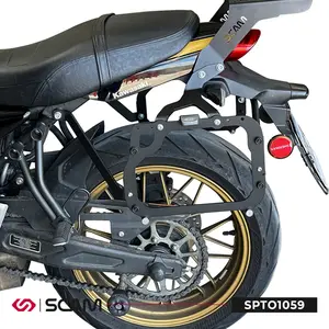 Imagem 3 de Suporte Lateral Scam Kawasaki Z650RS (apartir de 2023) Preto - SPTO1059